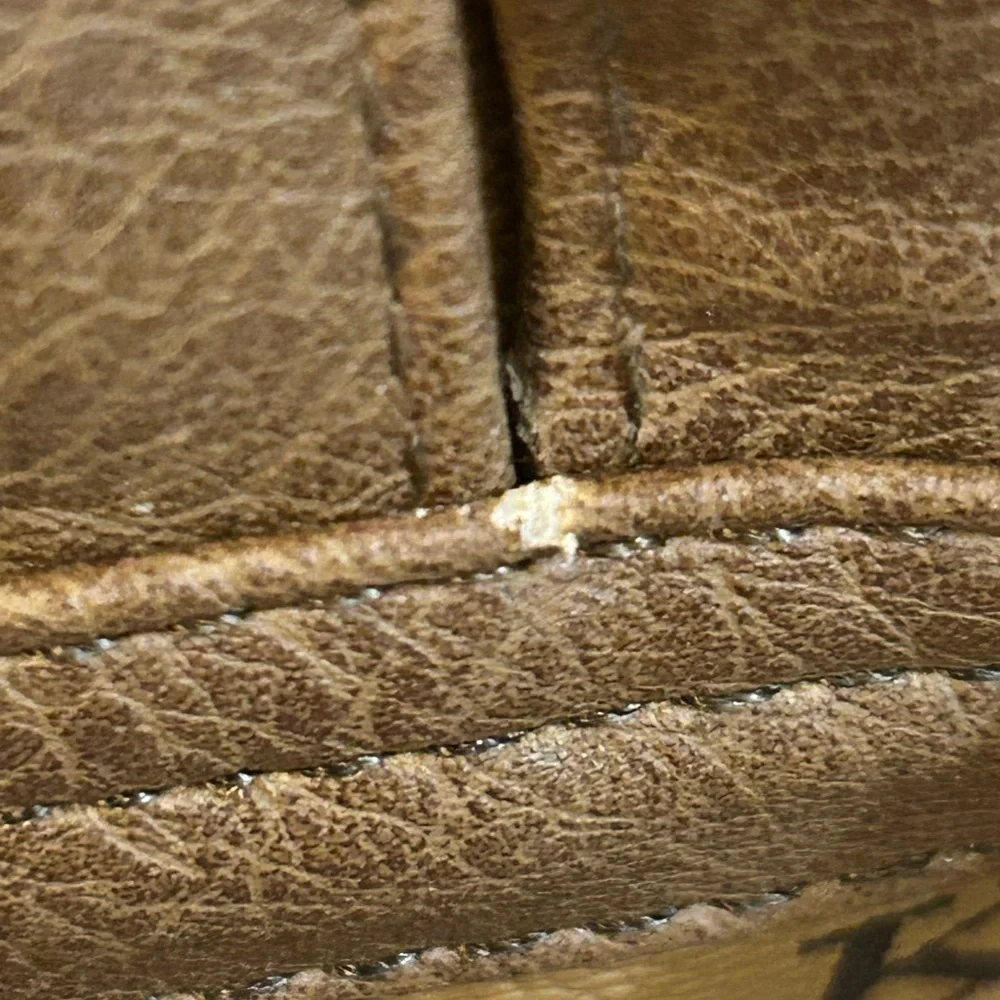 KA Monogram Backpack in Tan 100% polyurethane